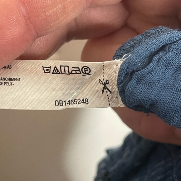 Daily Practice The Aster Pants Gauzy Wide Leg Pants in Sun Drenched Blue M - Picture 15 of 15